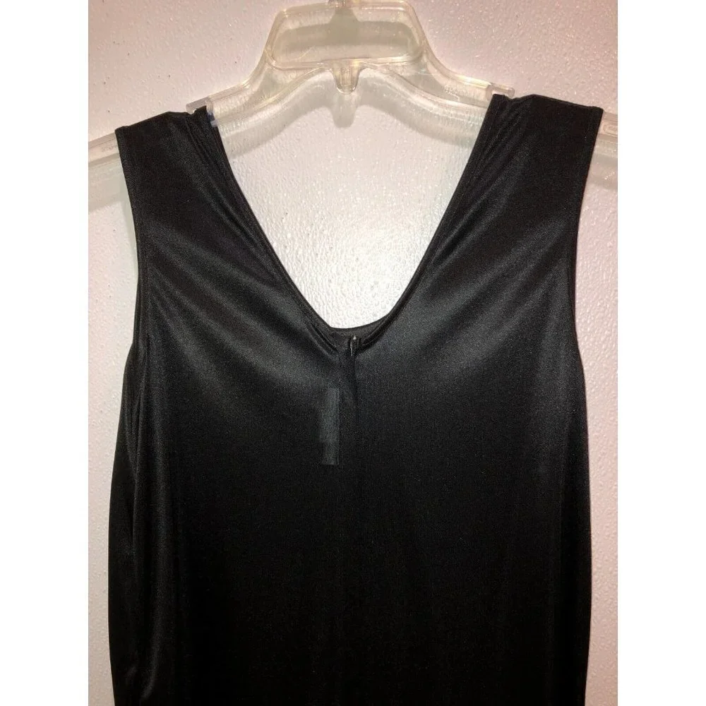 Praise Hymn Womens Small Black Gold Beaded Sequins Cocktail Party Formal Dress